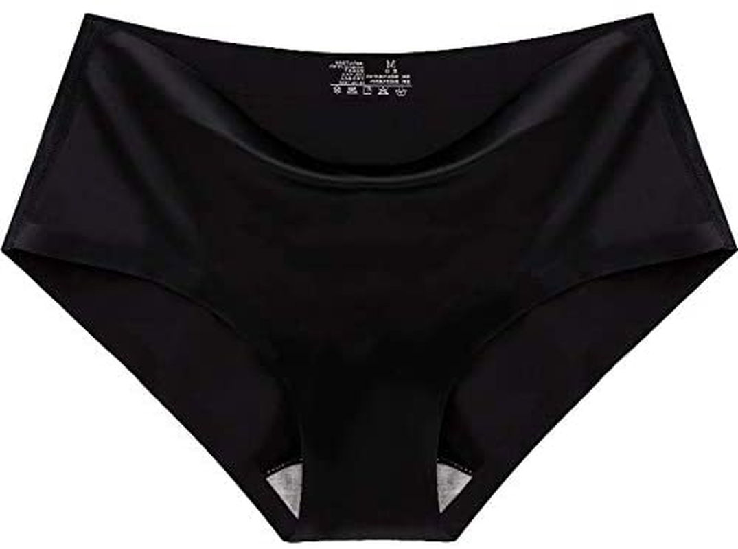 Sexy Lace Underwear for Women Frozen Silk Seamless Panties with Silky Tactile Touch 4 Pack, Assorted Colors S M L XL XXL3XL  ITAYAX   