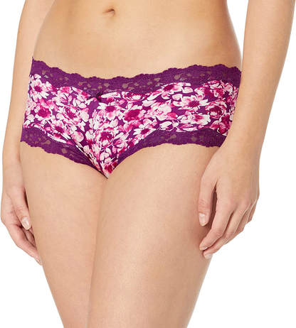 Maidenform Women'S Sexy Must Haves Cheeky Hipster 40823 Apparel & Accessories > Clothing > Underwear & Socks > Underwear Maidenform Venetian Cluster Floral/Venetian Purple 8 