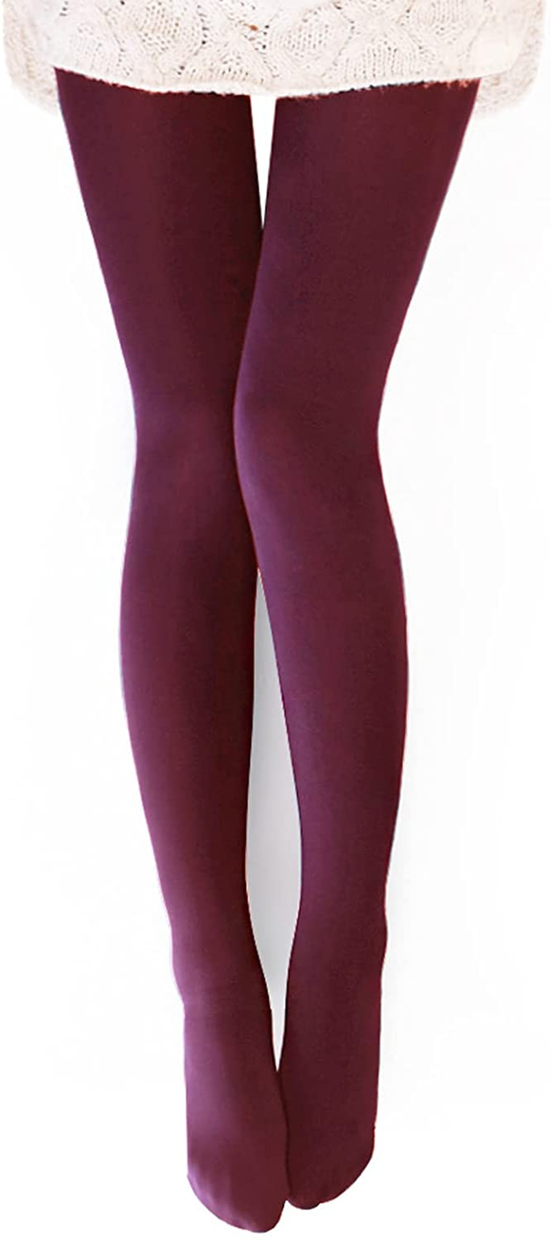 VERO MONTE Womens Opaque Warm Fleece Lined Tights Warm Winter Thermal Tights Apparel & Accessories > Clothing > Underwear & Socks > Shapewear VERO MONTE   
