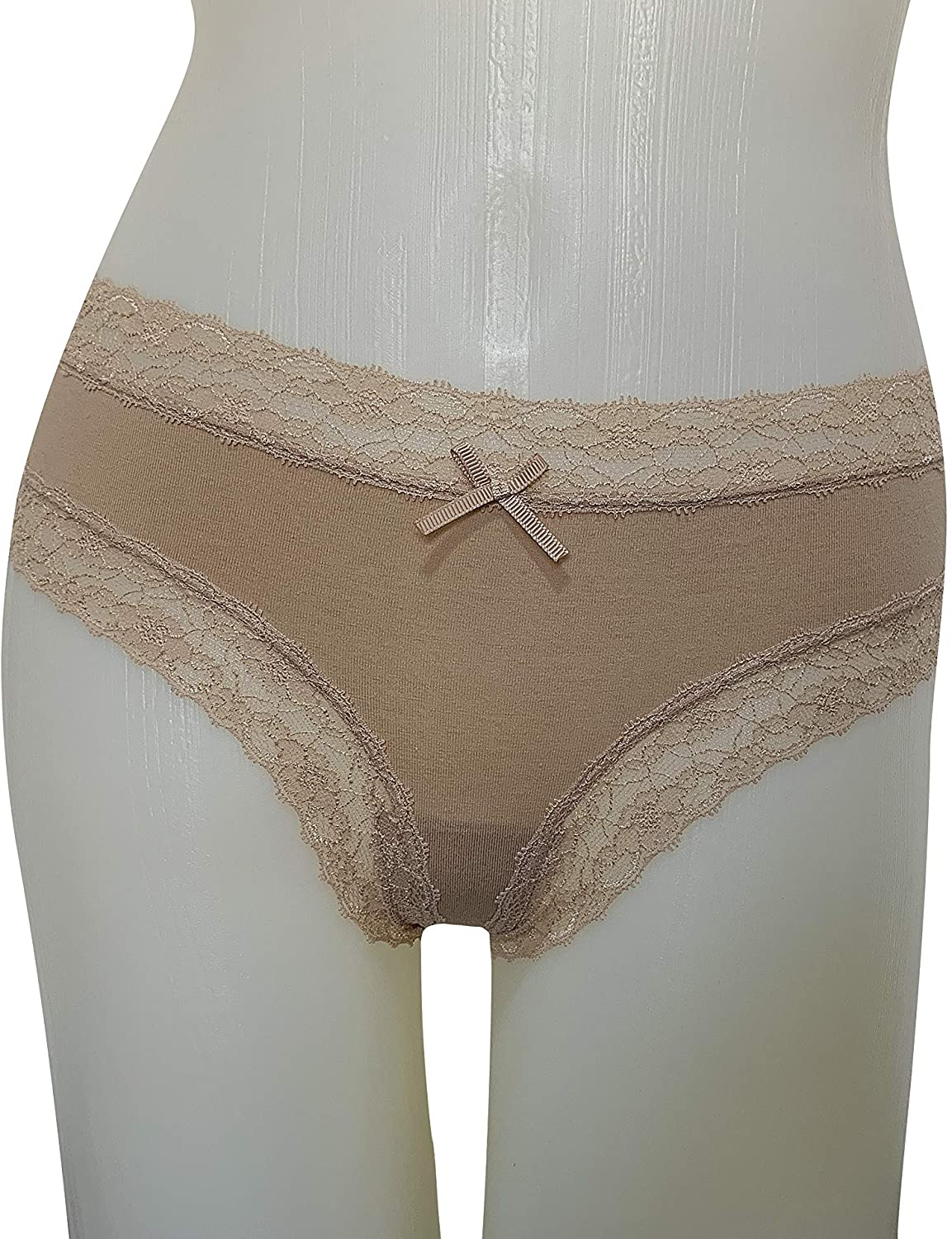 VIC LINUO Lace Panties Lace Cheeky Panties for Women, Soft and Stretched, 4-Pack Apparel & Accessories > Clothing > Underwear & Socks > Underwear VIC LINUO   