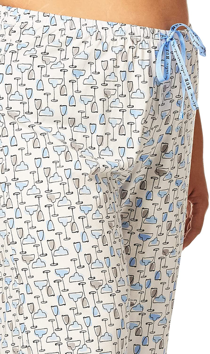 HUE Womens Printed Knit Capri Pajama Sleep Pant Apparel & Accessories > Clothing > Sleepwear & Loungewear > Pajamas Kylie Max   