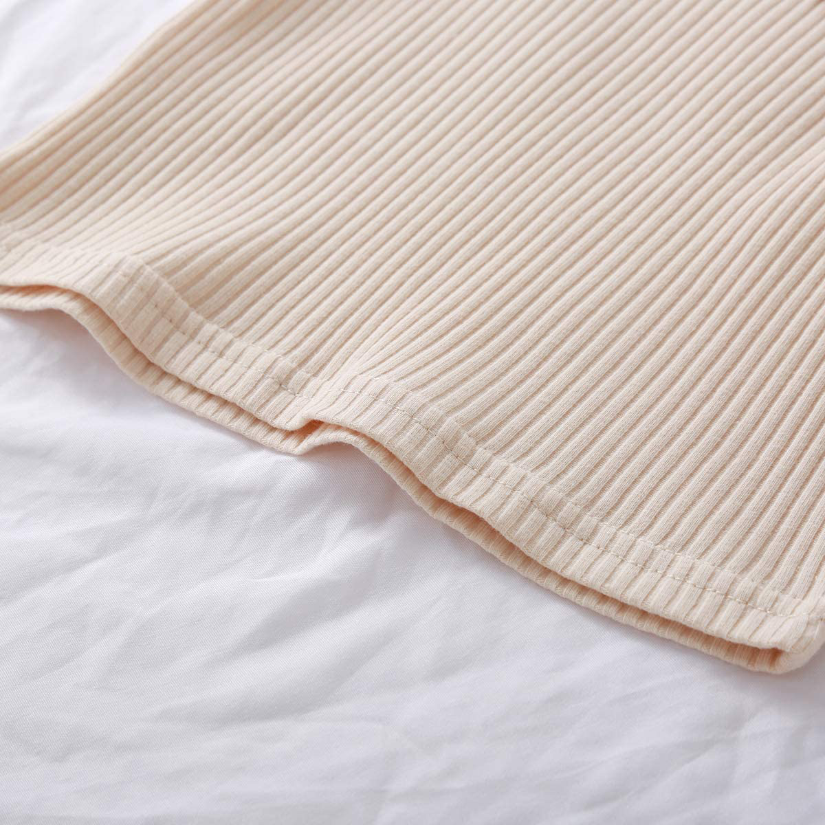 Unisex Baby Pajama Infant Baby Boy Girl Solid Knitted Long Sleeve T-Shirt Tops Sweatshirt Pants 2Pcs Pjs Sleepwear Set Apparel & Accessories > Clothing > Sleepwear & Loungewear > Pajamas Kylie Max   