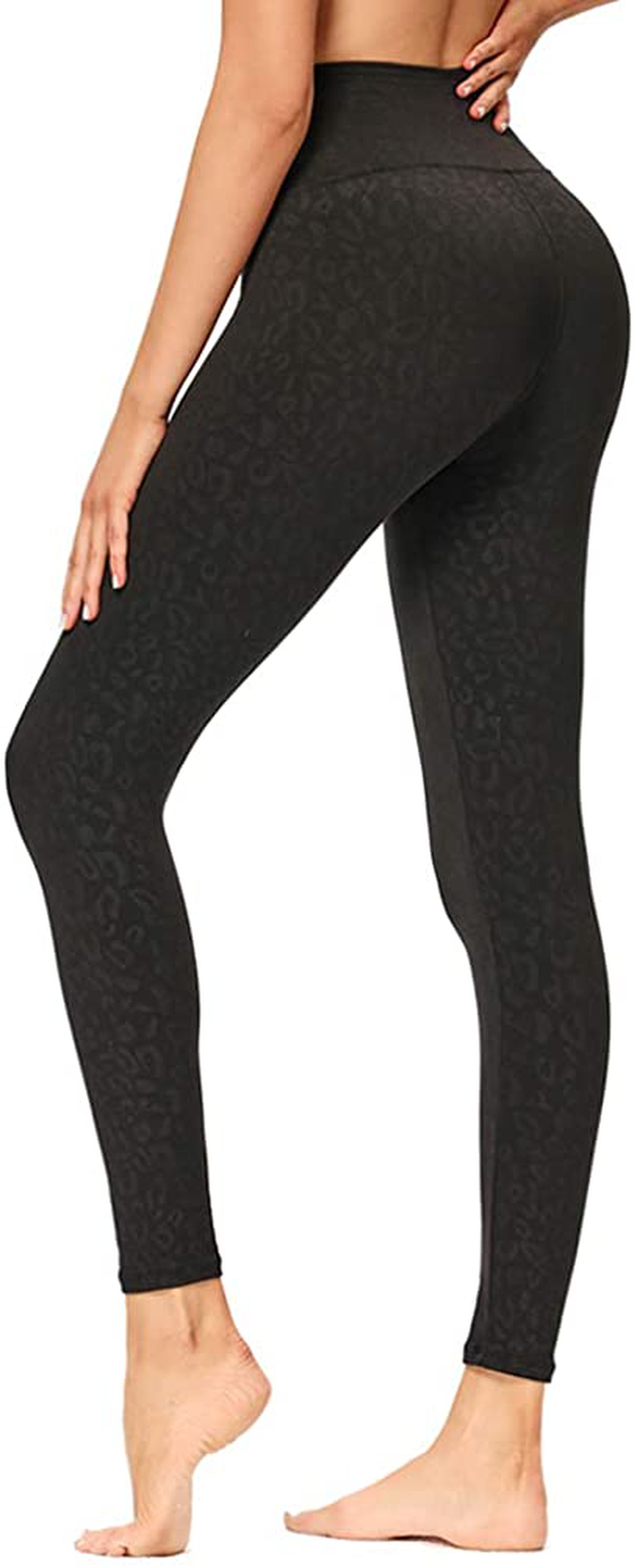 Gayhay High Waisted Leggings for Women - Soft Opaque Slim Tummy Control Printed Pants for Running Cycling Yoga Apparel & Accessories > Clothing > Activewear GAYHAY Black Leopard XX-Large 