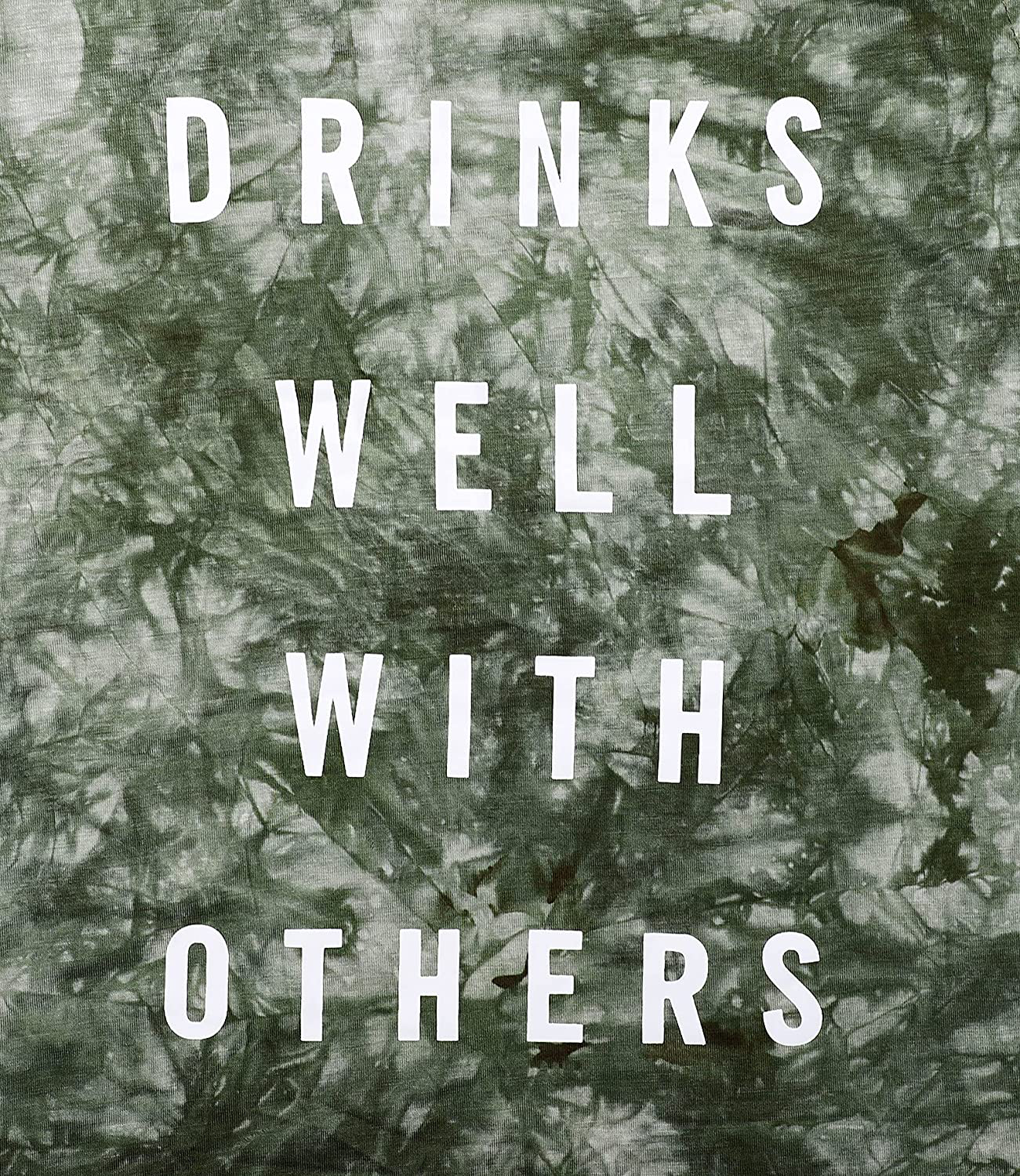Drinks Well with Others Muscle Tank Tops Womens Funny Drinking Alcohol Sleeveless Letter Printed Graphic Tee Shirt Tops Apparel & Accessories > Clothing > Activewear Kylie Max   
