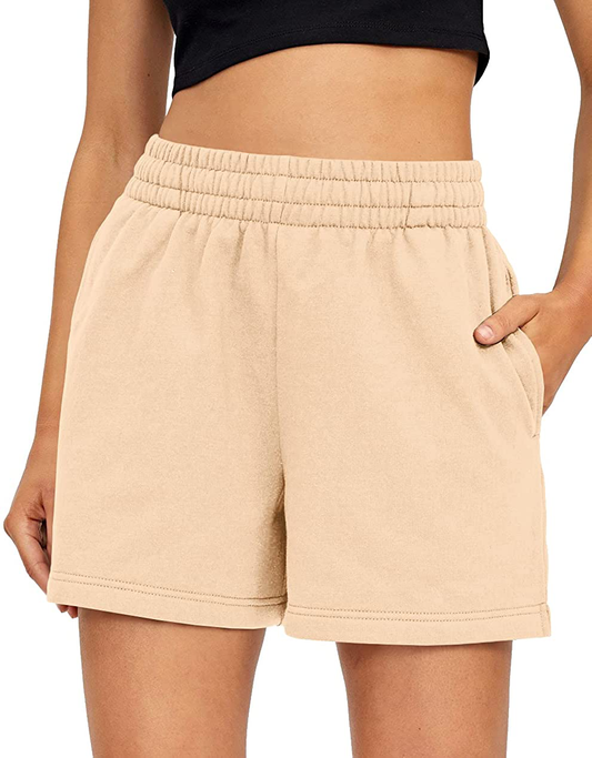 AUTOMET Womens Sweat Shorts Summer Casual High Waisted Athletic Shorts Comfy Lounge Running Shorts Gym Shorts with Pockets Apparel & Accessories > Clothing > Shorts Kylie Max   