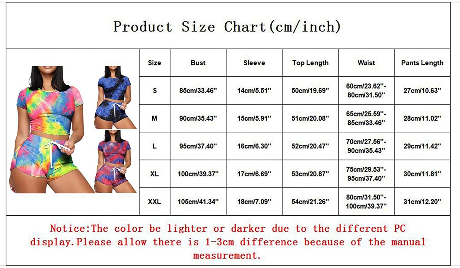 Burband Womens 2 Piece Short Lounge Sets Short Sleeve Summer Crop Top and Biker Shorts Active Tracksuits Jogger Sweatsuits Apparel & Accessories > Clothing > Underwear & Socks > Shapewear Burband   