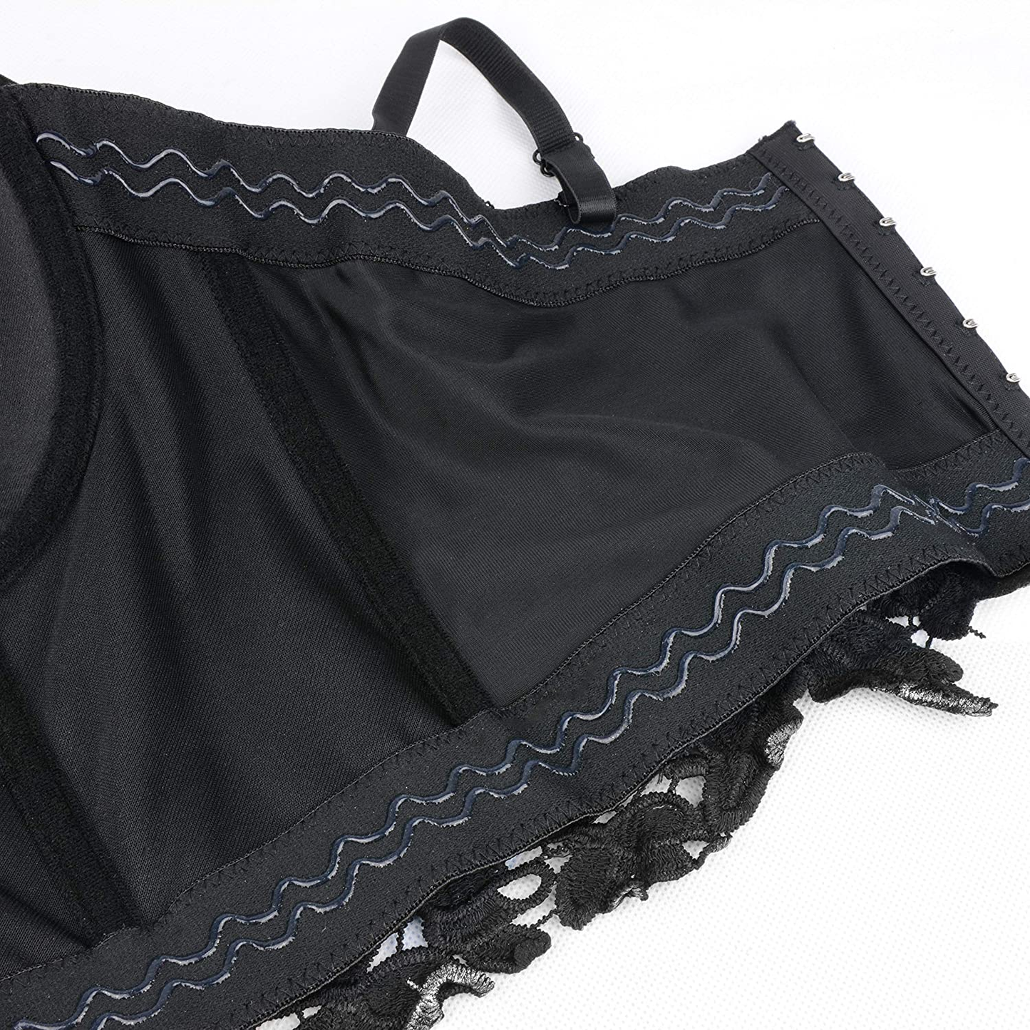ELLACCI Women'S Floral Lace Bustier Crop Top Gothic Corset Bra Tops Black Apparel & Accessories > Clothing > Underwear & Socks > Lingerie ELLACCI   
