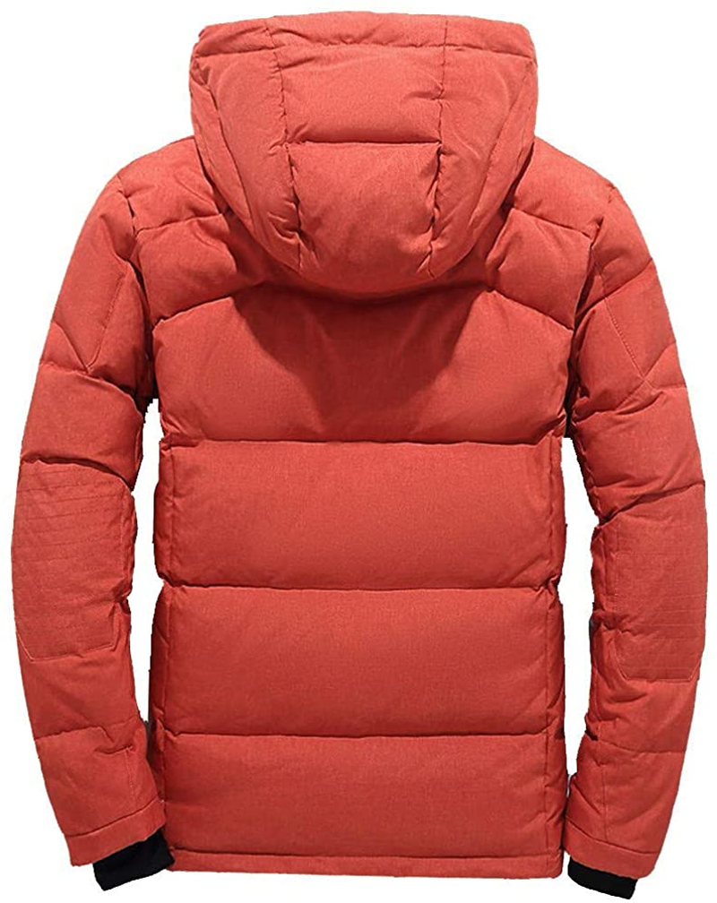Merthy Mens Winter Warm Thicken Cotton Parka Jackets with Removable Thermal Hood Zipper Heavyweight Hooded Puffer Jacket Apparel & Accessories > Clothing > Underwear & Socks > Shapewear Merthy   