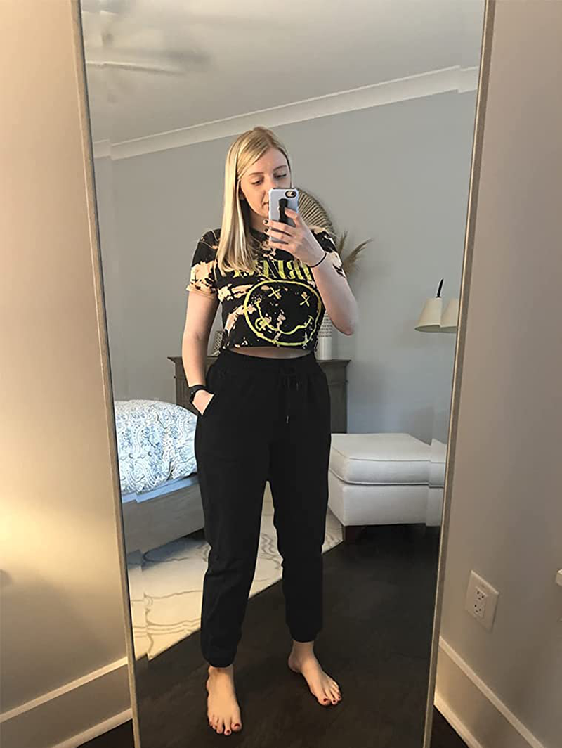 GOKATOSAU Women'S Sexy Lounge Stretch Casual Jogger Drawstring Sweatpants with Pockets Apparel & Accessories > Clothing > Activewear Kylie Max   