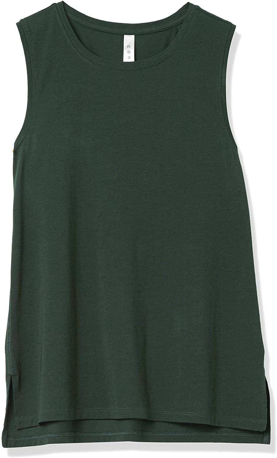 Core 10 Women'S Soft Pima Cotton Stretch Full Coverage Yoga Sleeveless Tank Apparel & Accessories > Clothing > Activewear Kylie Max   