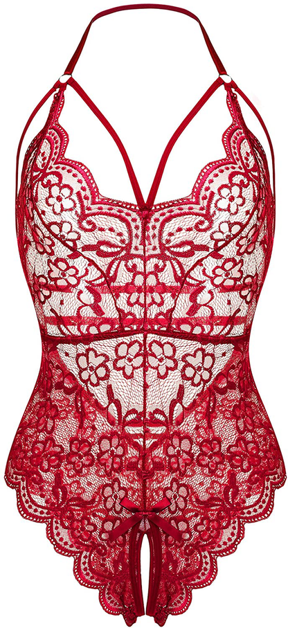 LOLLO VITA Women Lingerie Lace Bodysuit One Piece Babydoll Teddy Chemise Sleepwear Apparel & Accessories > Clothing > Underwear & Socks > Lingerie LOLLO VITA   