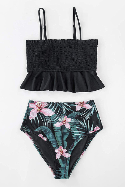 CUPSHE Women'S High Waist Bikini Swimsuit Ruffle Two Piece Bathing Suit  Kylie Max   