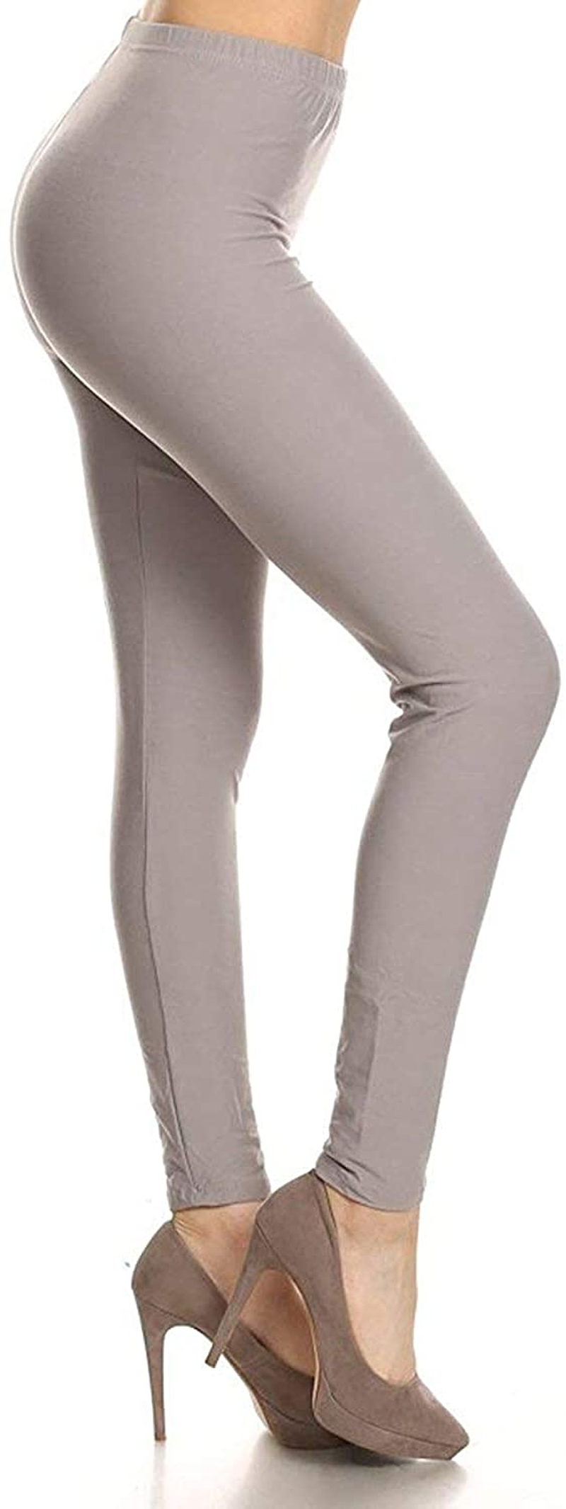 Leggings Depot Cotton Women'S Premium Quality Ultra Soft Solid Leggings Apparel & Accessories > Clothing > Underwear & Socks > Shapewear LEGGINGS DEPOT   