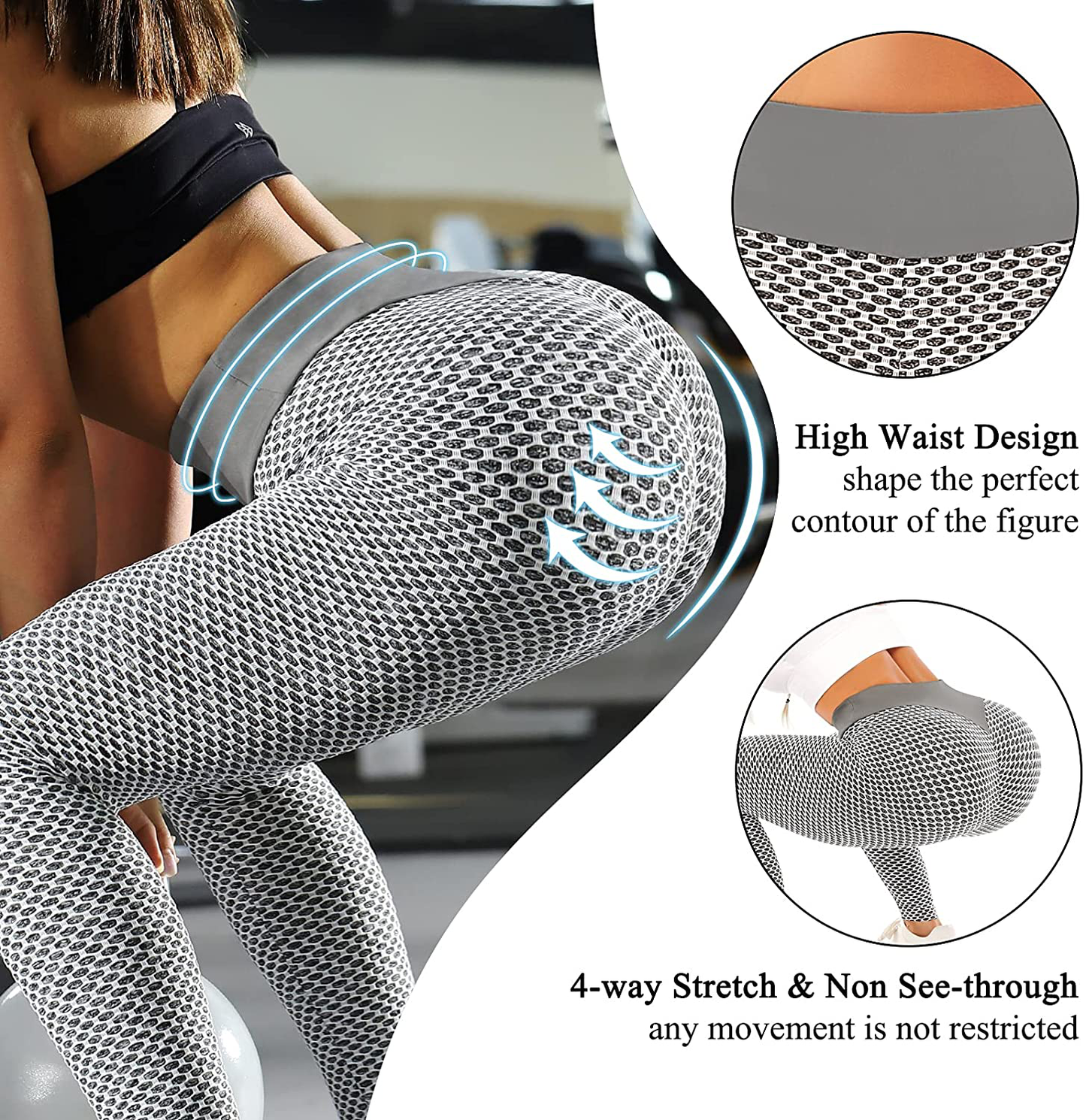 ViCherub Leggings for Women Scrunch Butt Lifting TIK Tok Yoga Pants Peach Lift High Waisted, Workout Tummy Control Tights Apparel & Accessories > Clothing > Activewear ViCherub   