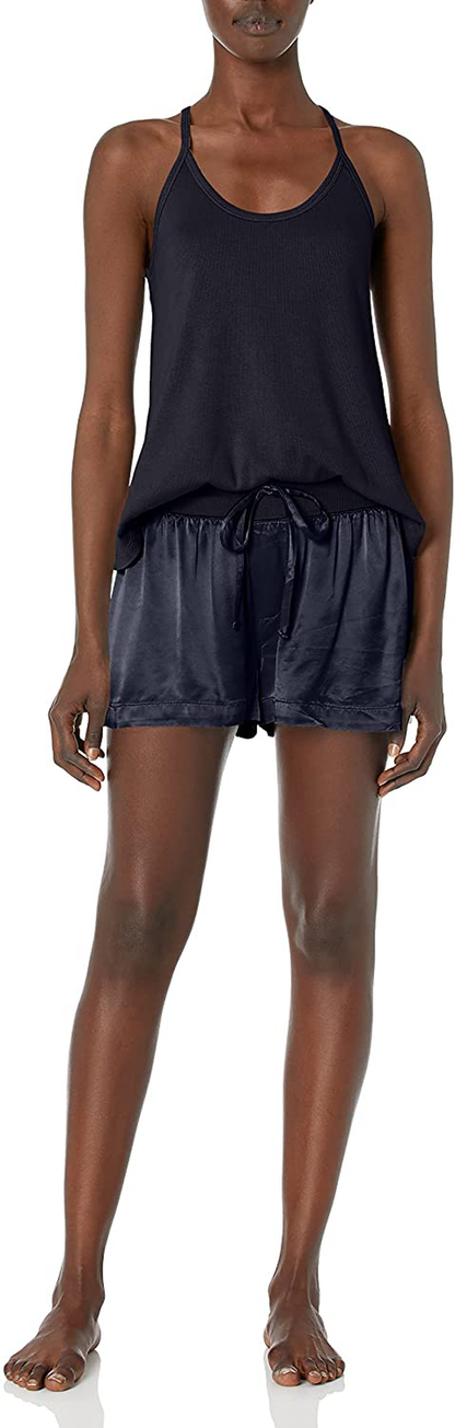 PJ Harlow Women'S Cami/Mikel, Navy Blue, Medium Apparel & Accessories > Clothing > Sleepwear & Loungewear Kylie Max   