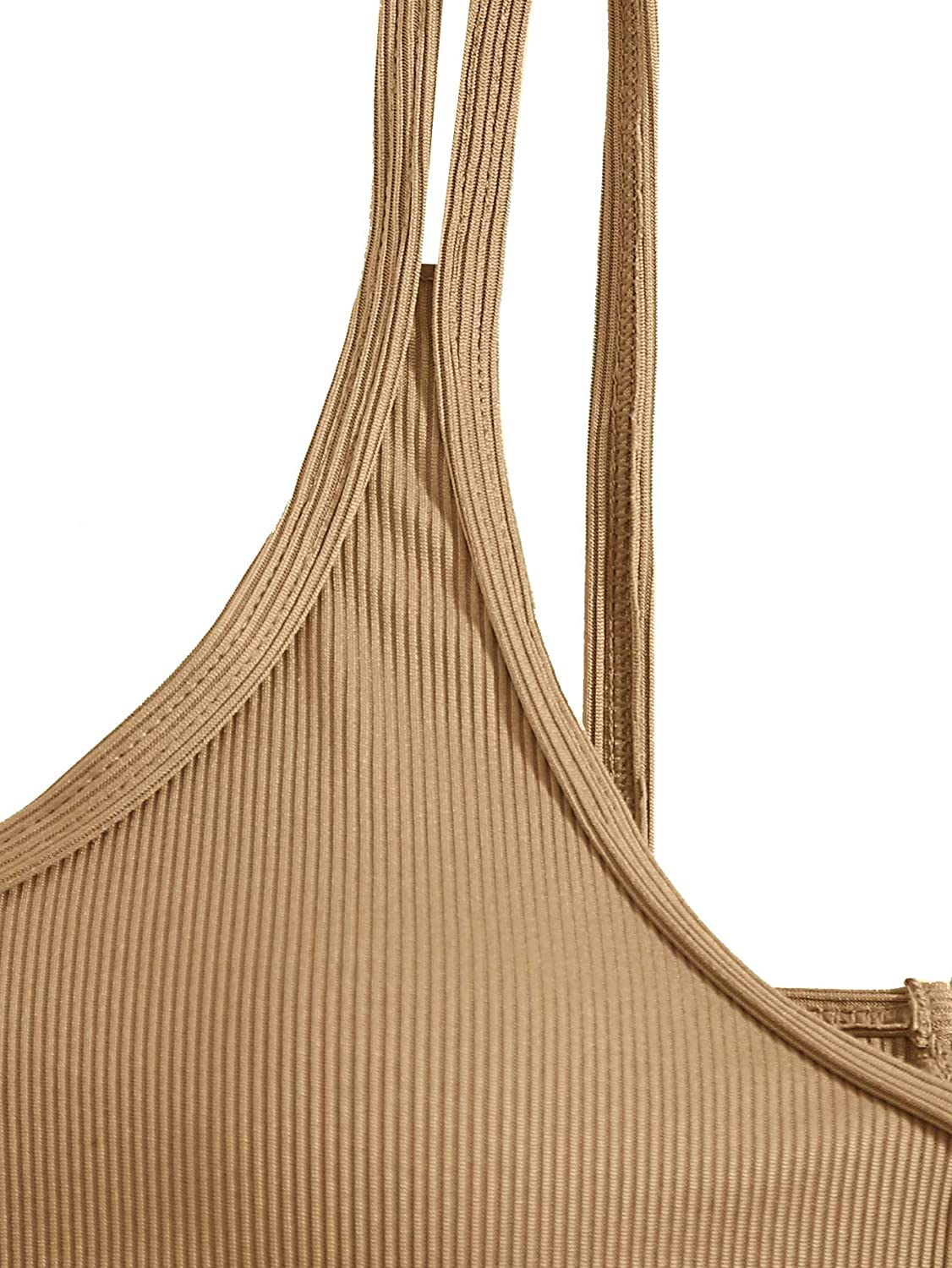 SweatyRocks Women's Bathing Suits Spaghetti Strap Criss Cross Back Bikini Ribbed Swimsuit Apparel & Accessories > Clothing > Swimwear SweatyRocks   
