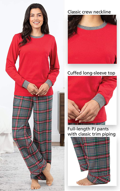 Pajamagram Women Pajamas Set Plaid - Classic Womens Pajamas Sets Apparel & Accessories > Clothing > Sleepwear & Loungewear > Pajamas Kylie Max   