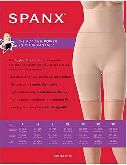 SPANX Shapewear for Women Tummy Control High-Waisted Power Short (Regular and plus Size) Apparel & Accessories > Clothing > Underwear & Socks > Shapewear SPANX   