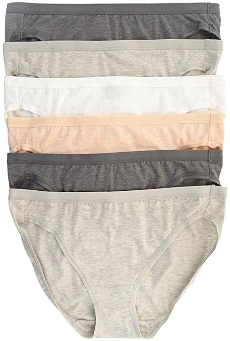 Felina Womens 6 Pack Organic Cotton Stretch Bikini Apparel & Accessories > Clothing > Underwear & Socks > Underwear KYLIE MAX   
