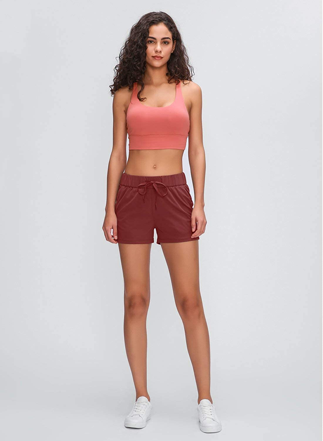 Willit Women'S Yoga Lounge Shorts Hiking Active Running Workout Shorts Comfy Travel Casual Shorts with Pockets 2.5" Apparel & Accessories > Clothing > Shorts Kylie Max   