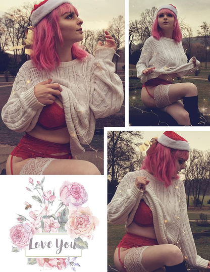 Avidlove Women Lace Lingerie Set with Garter Belts Strap Babydoll Bralette Bra and Panty Set Apparel & Accessories > Clothing > Underwear & Socks > Lingerie Avidlove   