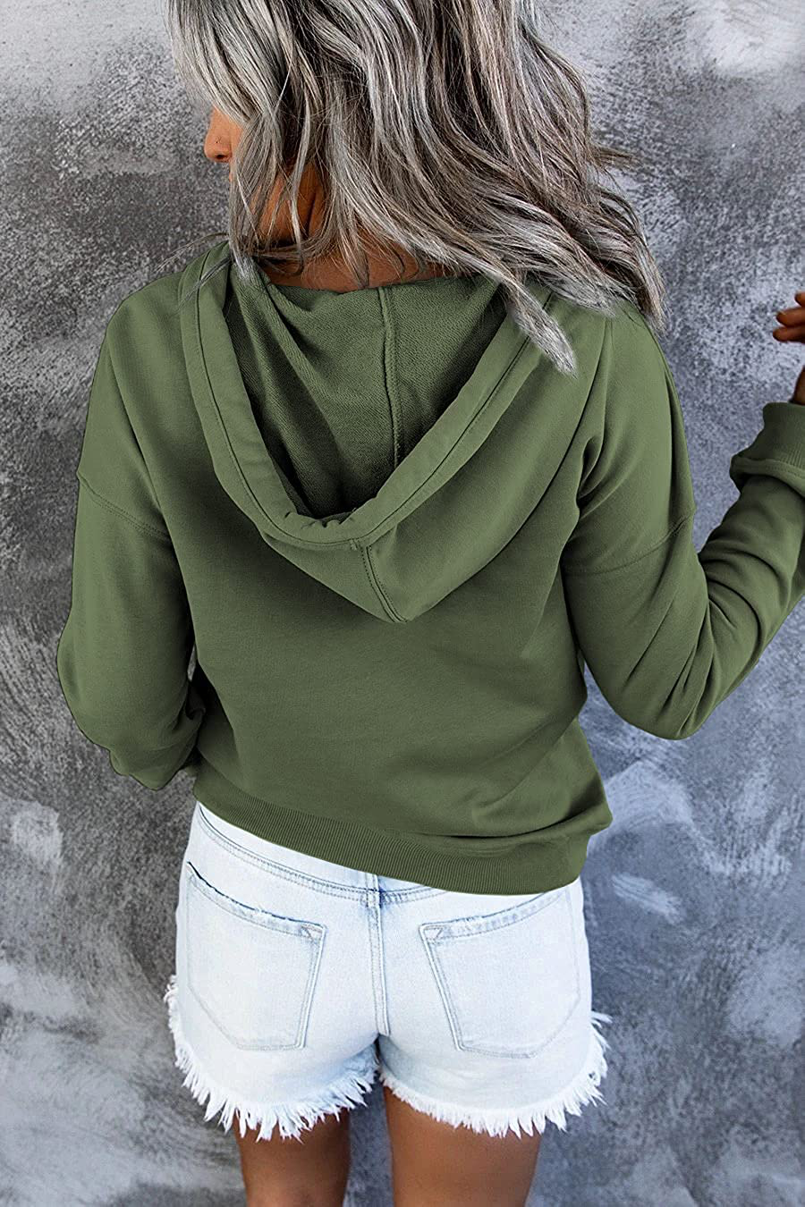 Ezymall Womens Casual Hoodies Pullover Tops Drawstring Long Sleeve Sweatshirts Fall Clothes with Pocket Apparel & Accessories > Clothing > Activewear Kylie Max   