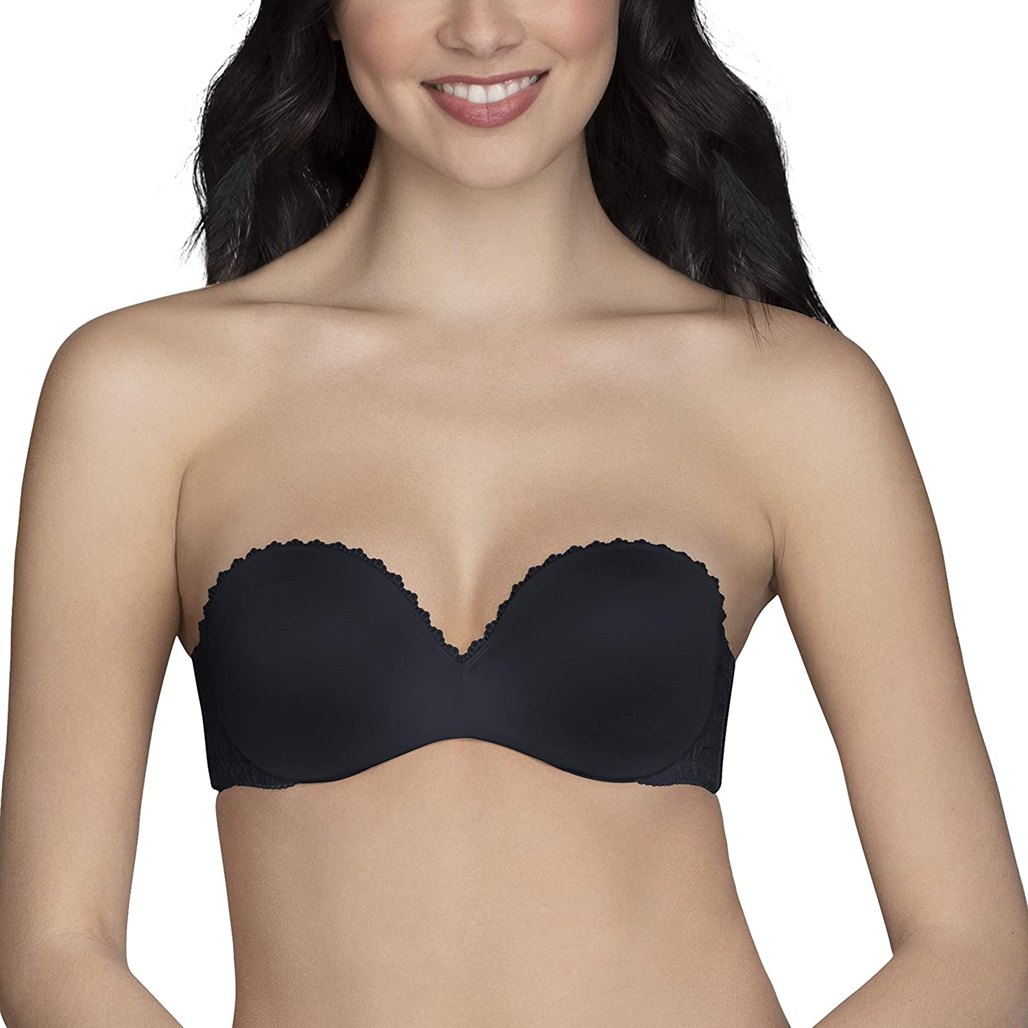 Vanity Fair Women's Padded Convertible Push Up Bras (32A - 38D) Apparel & Accessories > Clothing > Underwear & Socks > Bras Vanity Fair Black Strapless 34B