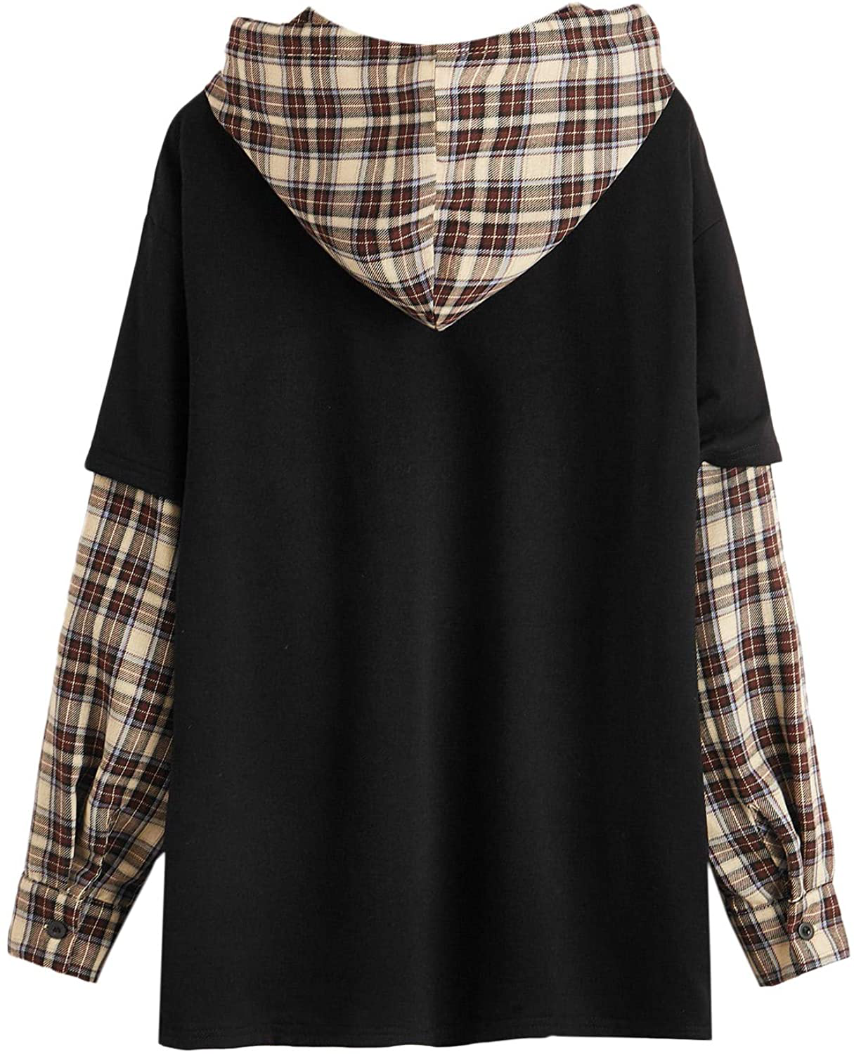 Verdusa Women'S Embroidery Long Sleeve Drawstring Pullover Top Hoodie Sweatshirt Apparel & Accessories > Clothing > Activewear Kylie Max   