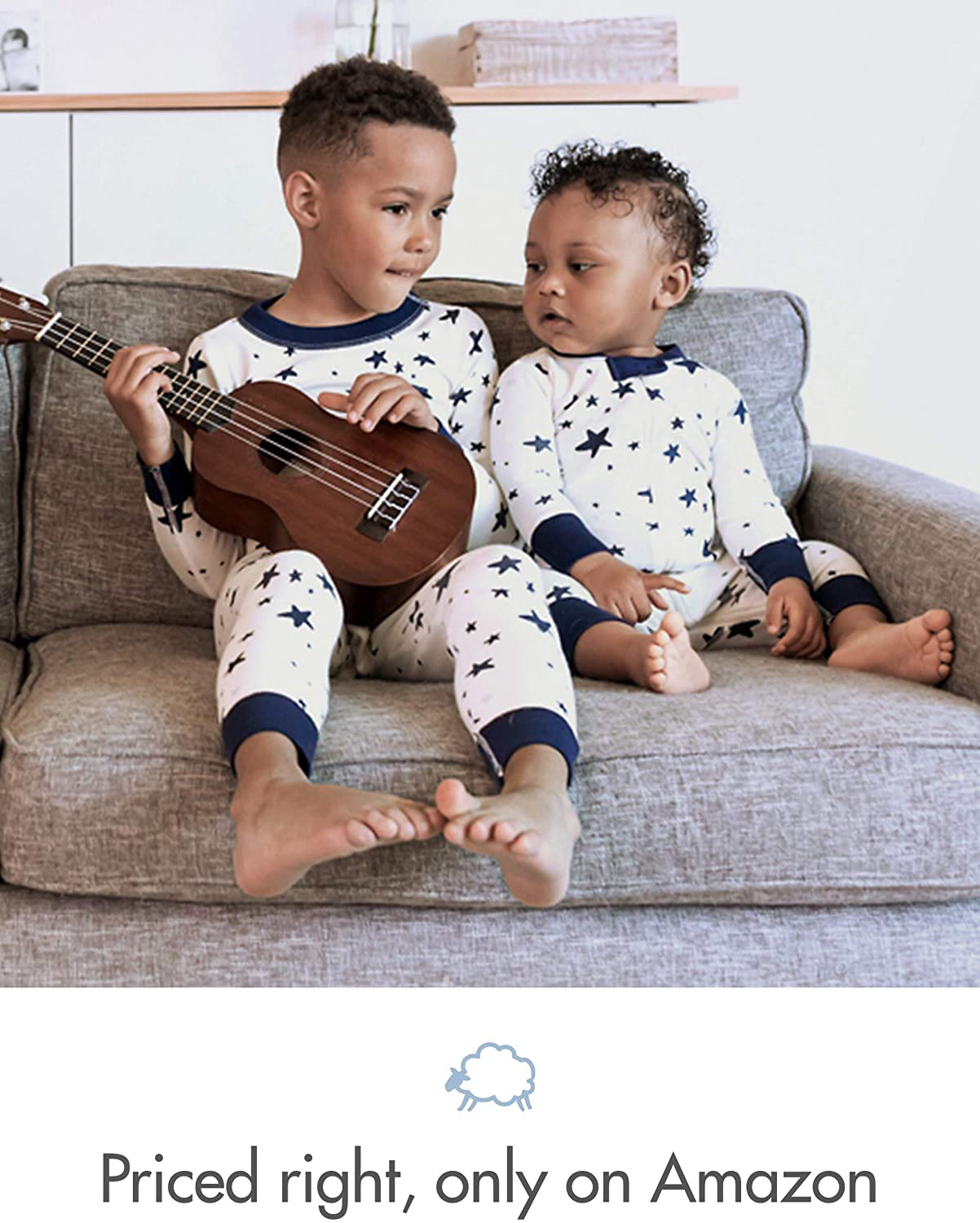 Moon and Back by Hanna Andersson Kids' 2 Piece Long Sleeve Pajama Set Apparel & Accessories > Clothing > Sleepwear & Loungewear > Pajamas Kylie Max   