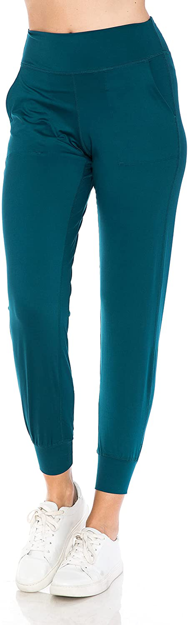 Leggings Depot Women'S Printed Solid Activewear Jogger Track Cuff Sweatpants Apparel & Accessories > Clothing > Activewear Kylie Max   