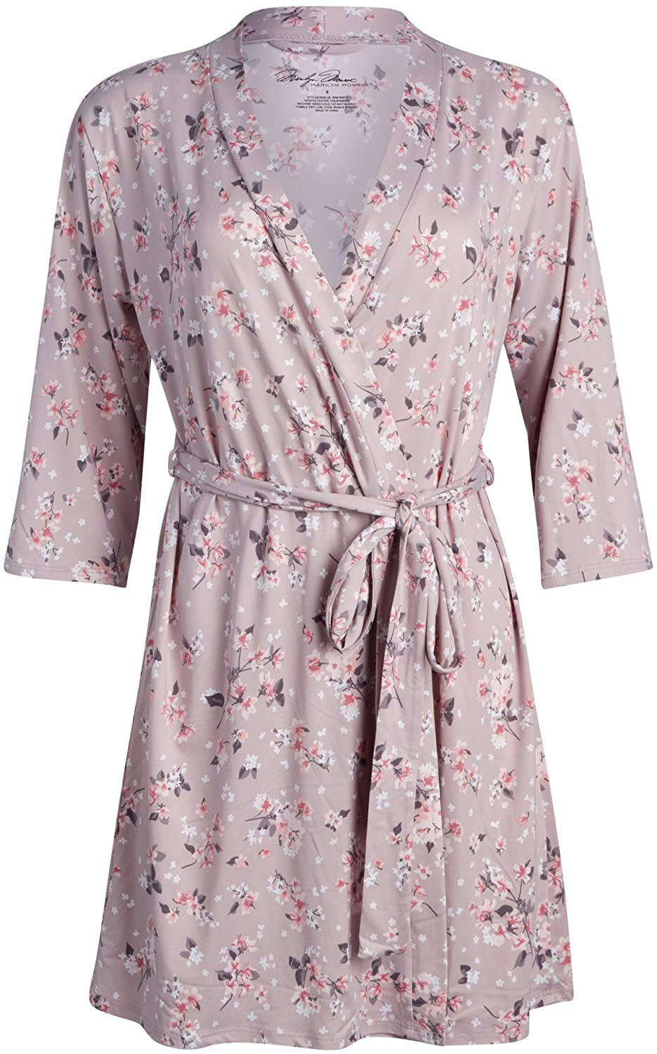 Marilyn Monroe Women's Pajama Set – 3 Piece Soft Robe, Cami, and Sleep Short Set Apparel & Accessories > Clothing > Sleepwear & Loungewear > Pajamas Marilyn Monroe   