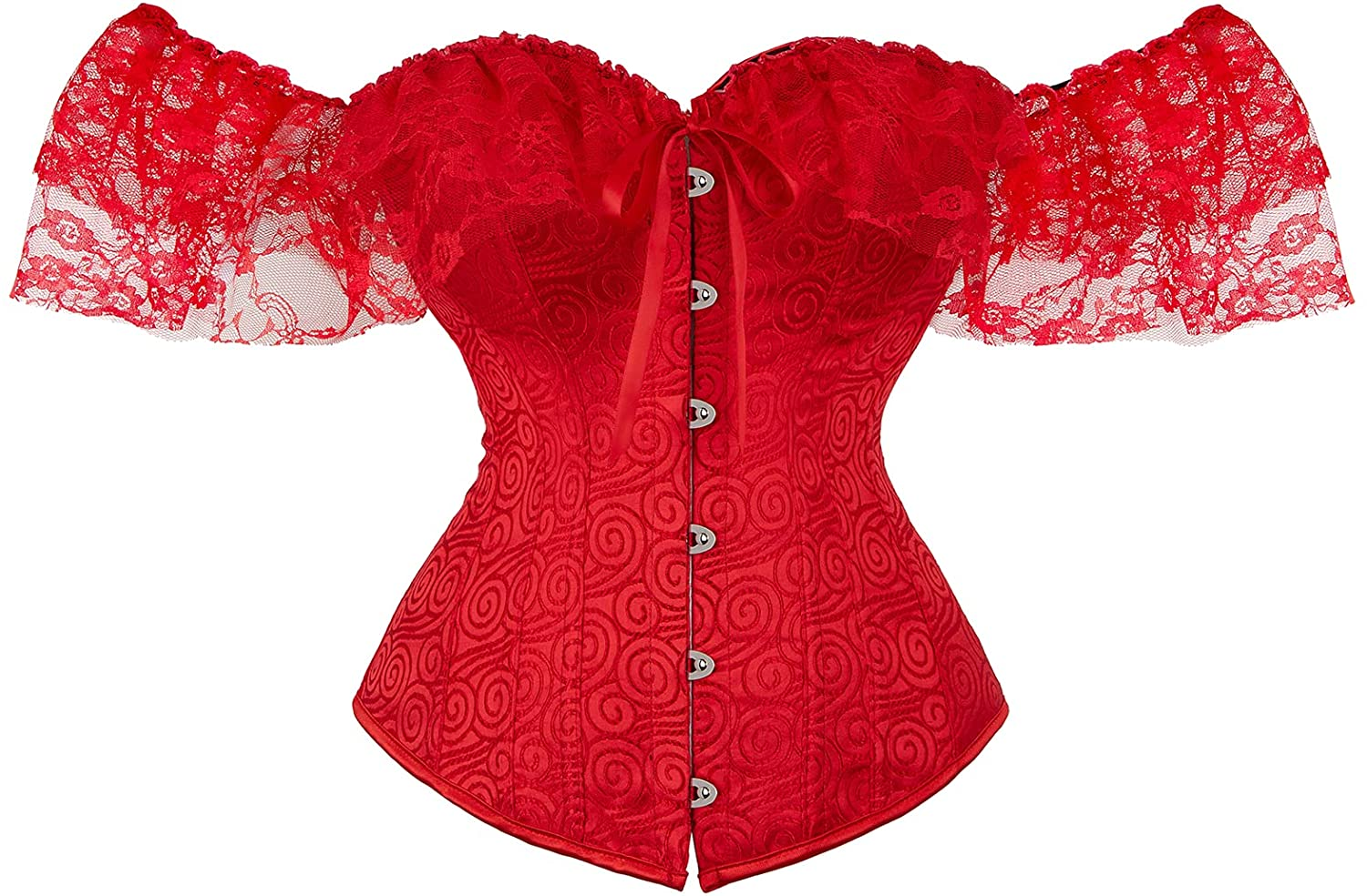 Corset Top for Women Sexy Strappy Bustier Faux Leather Overbust Waist Cincher Lace up Shapewear Top Summer Outwear Top Apparel & Accessories > Clothing > Underwear & Socks > Lingerie DCD   