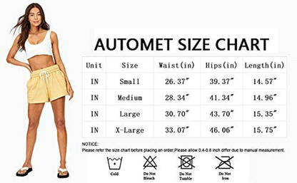 AUTOMET Womens Sweat Shorts Summer Casual High Waisted Athletic Shorts Comfy Lounge Running Shorts Gym Shorts with Pockets Apparel & Accessories > Clothing > Shorts Kylie Max   