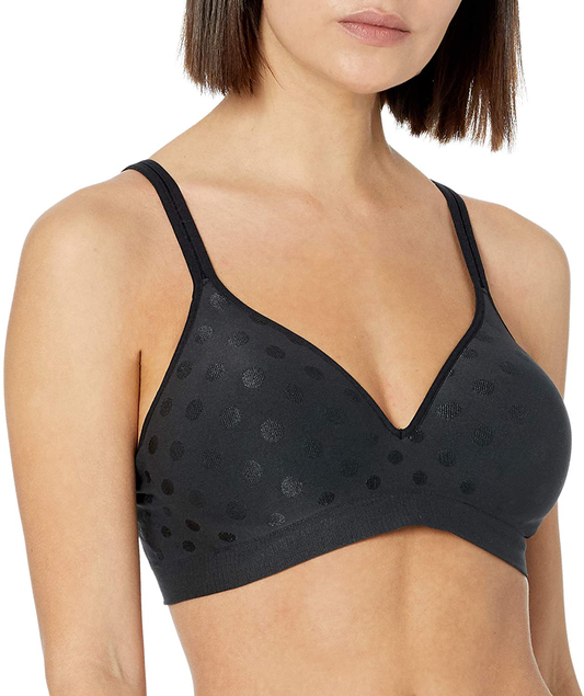 Hanes Women's Perfect Coverage ComfortFlex Wirefree Bra MHG260 Apparel & Accessories > Clothing > Underwear & Socks > Bras Hanes Black Small 