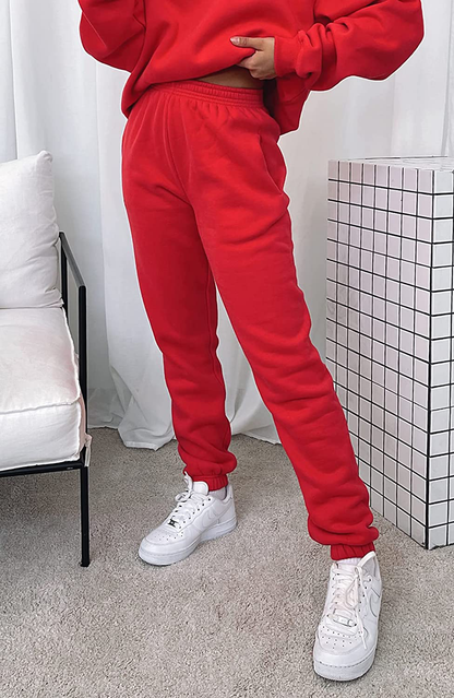 URBEARTH Womens Casual Comfy Sweatpants High Waisted Drawstring Sweat Pants Winter Cinch Bottom Joggers with Pocket Apparel & Accessories > Clothing > Activewear Kylie Max   