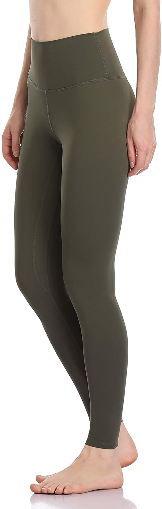 Colorfulkoala Women's Buttery Soft High Waisted Yoga Pants Full-Length Leggings Apparel & Accessories > Clothing > Activewear Colorfulkoala Olive Green Medium 