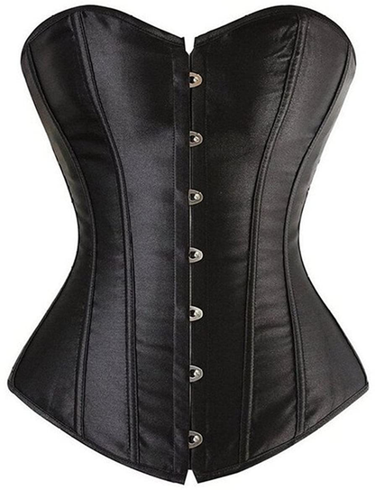 Corsets for Women plus Size Black Corset Sexy Bustier Corset Top Lingerie Apparel & Accessories > Clothing > Underwear & Socks > Lingerie frawirshau Black 3X-Large 