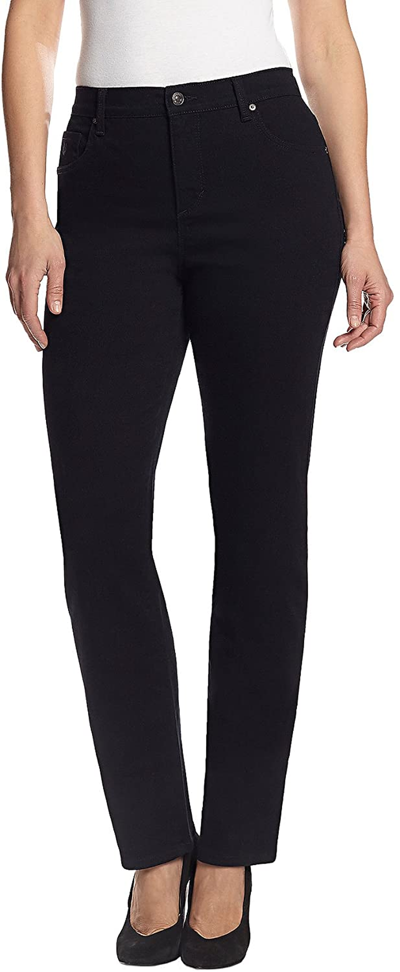 Gloria Vanderbilt Women'S Classic Amanda High Rise Tapered Jean Apparel & Accessories > Clothing > Underwear & Socks > Underwear Gloria Vanderbilt Black 4 Tall 