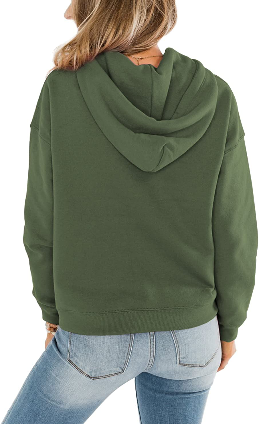 ORANDESIGNE Women’S Casual Hoodies Long Sleeve Pullover Tops Loose Lightweight Sweatshirt with Pocket Apparel & Accessories > Clothing > Activewear Kylie Max   
