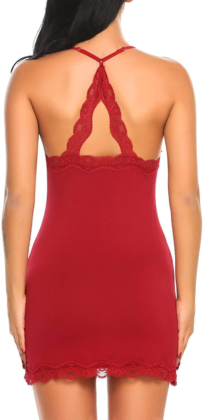Avidlove Womens Sexy Sleepwear Sexy Chemise Lingerie Cotton Nightgowns for Women Apparel & Accessories > Clothing > Underwear & Socks > Lingerie Kylie Max   