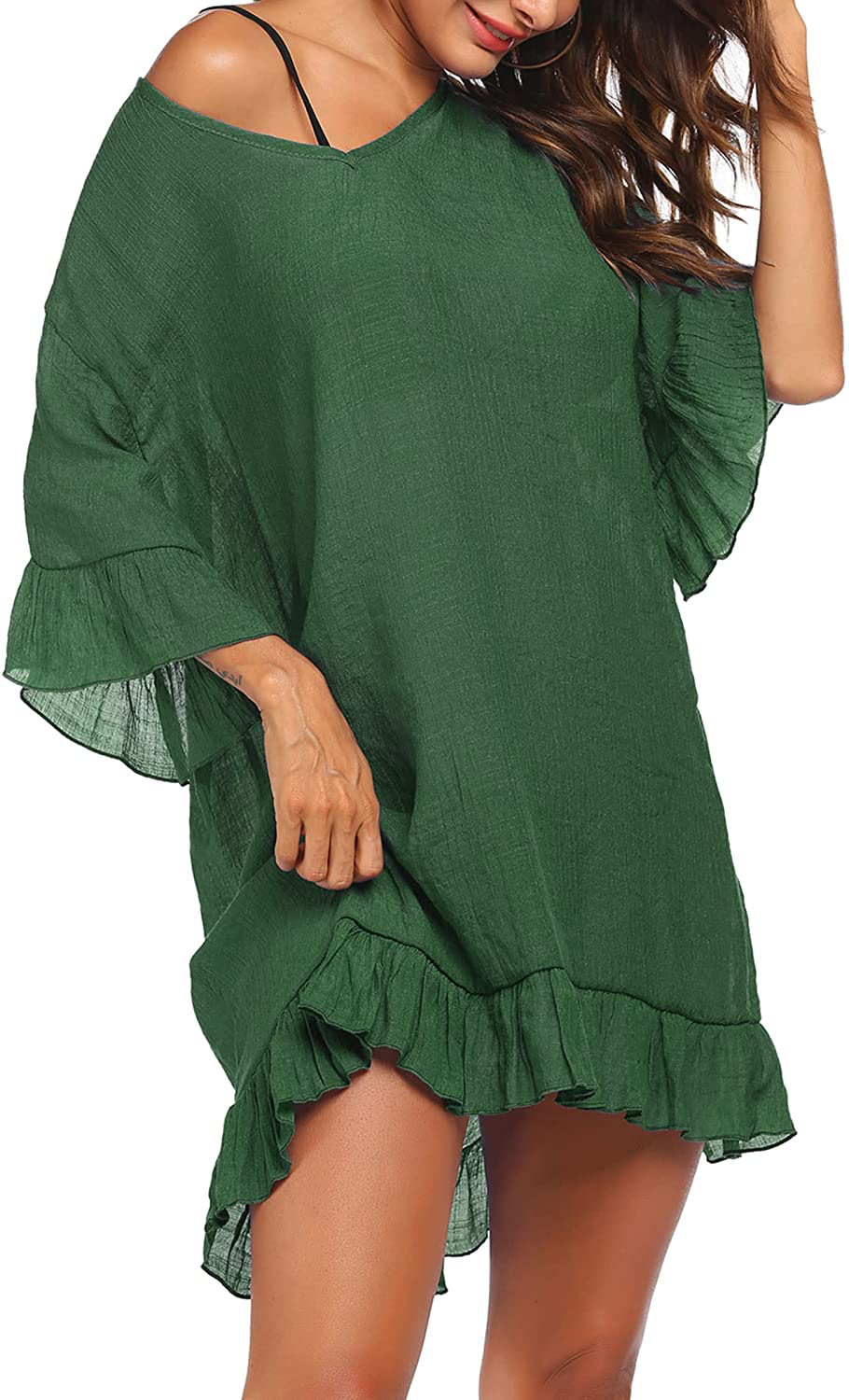 Ekouaer Swimsuit Cover Ups for Women, Bathing Suit Coverups Beach Cover Dresses Resort Wear S-XXL Apparel & Accessories > Clothing > Swimwear Kylie Max   