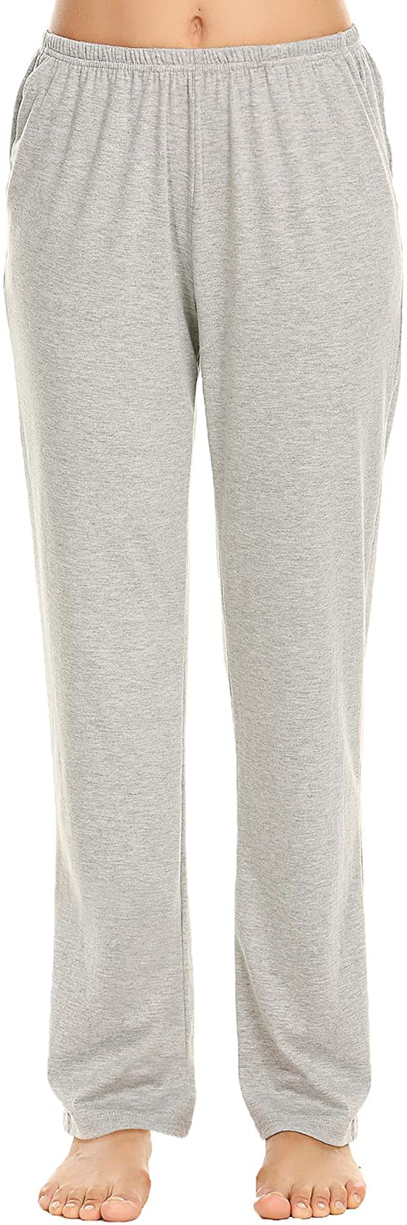 Ekouaer Pajama Pants Women'S Casual Lounge Pants Soft Cotton Sleepwear Pj Bottoms with Pockets S-XXL Apparel & Accessories > Clothing > Sleepwear & Loungewear > Pajamas Kylie Max   