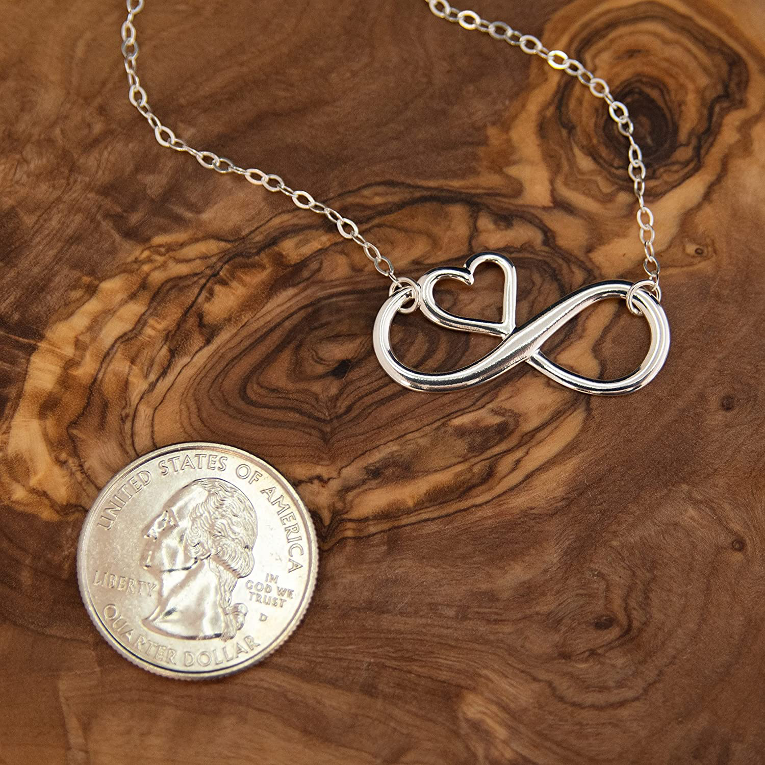 EFYTAL Mom Gifts, 925 Sterling Silver Infinity with Heart Necklace for Mother & Daughter, Mom Necklaces for Women, Best Birthday Gift Ideas, Pendant Mother's Day Jewelry For Her, Mothers Day Arts & Entertainment > Party & Celebration > Gift Giving EFYTAL   
