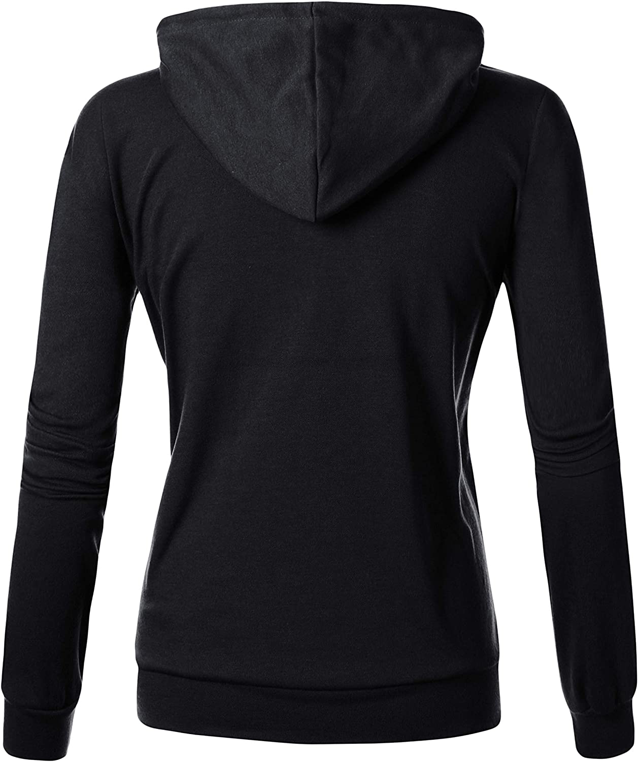 GIVON Womens Comfortable Long Sleeve Lightweight Zip-Up Hoodie with Kanga Pocket(Xs~4Xl) Apparel & Accessories > Clothing > Activewear Kylie Max   