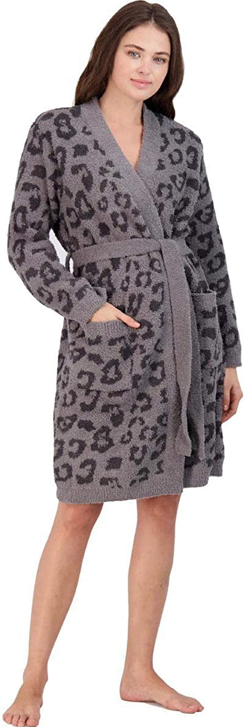 Barefoot Dreams Cozychic Barefoot in the Wild Robe Apparel & Accessories > Clothing > Sleepwear & Loungewear > Robes Kylie Max   