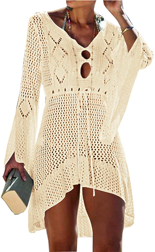 Wander Agio Beach Tops Sexy Perspective Cover Dresses Bikini Cover-Ups Net Coverups Apparel & Accessories > Clothing > Swimwear Kylie Max   
