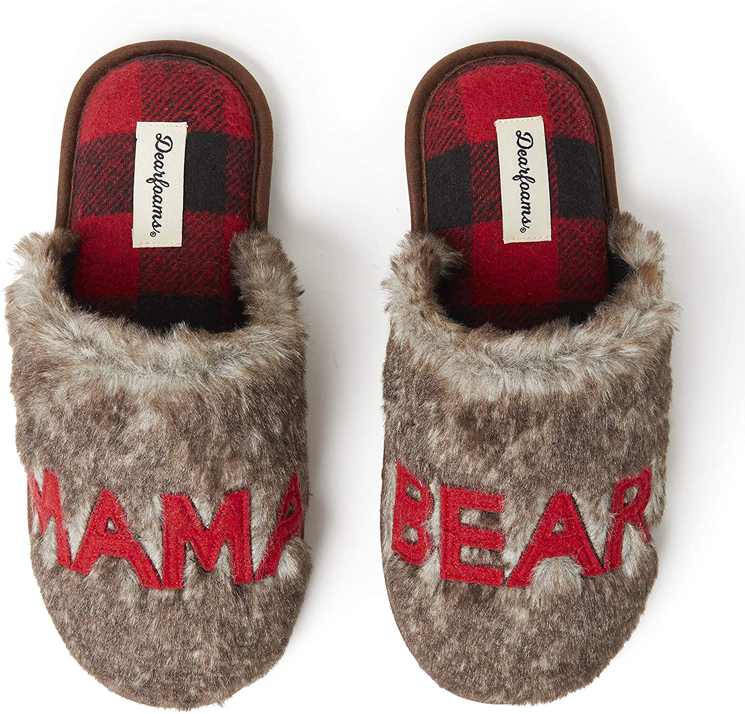 Dearfoams Women's Mama Bear Slipper Arts & Entertainment > Party & Celebration > Gift Giving Dearfoams Brown Frost Medium 