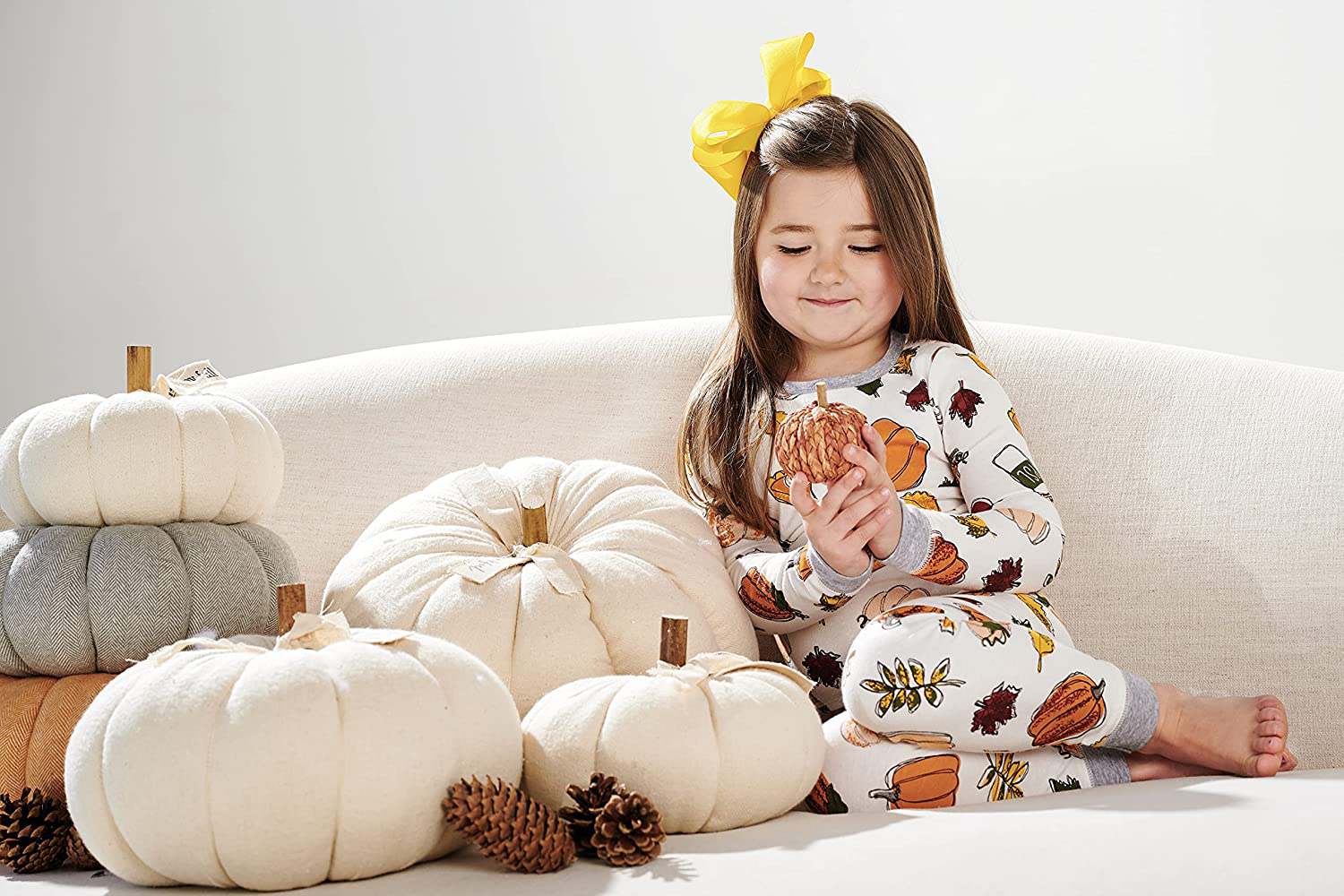 Mud Pie Kids Children'S Unisex Pumpkin Spice Pajama Set, Multi Apparel & Accessories > Clothing > Sleepwear & Loungewear > Pajamas Kylie Max   