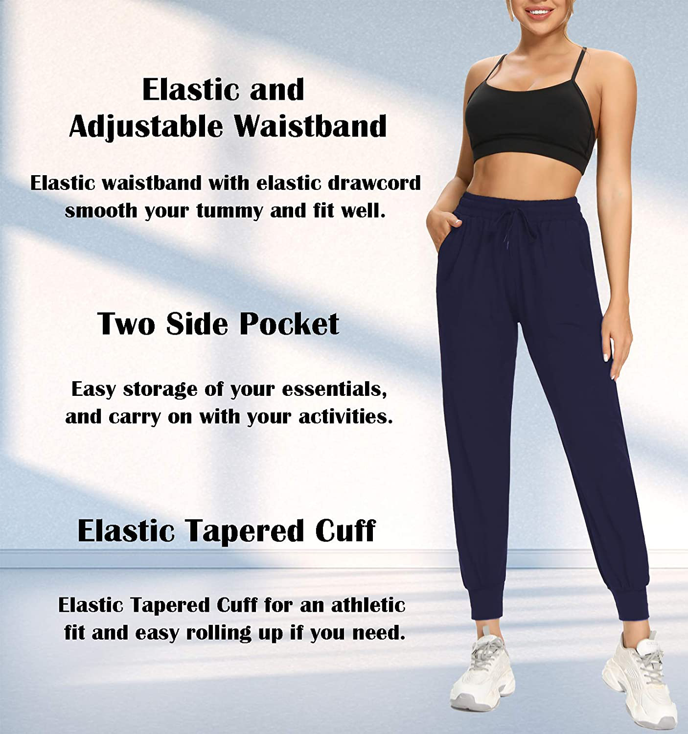 FULLSOFT Sweatpants for Women-Womens Joggers with Pockets Lounge Pants for Yoga Workout Running Apparel & Accessories > Clothing > Activewear Kylie Max   