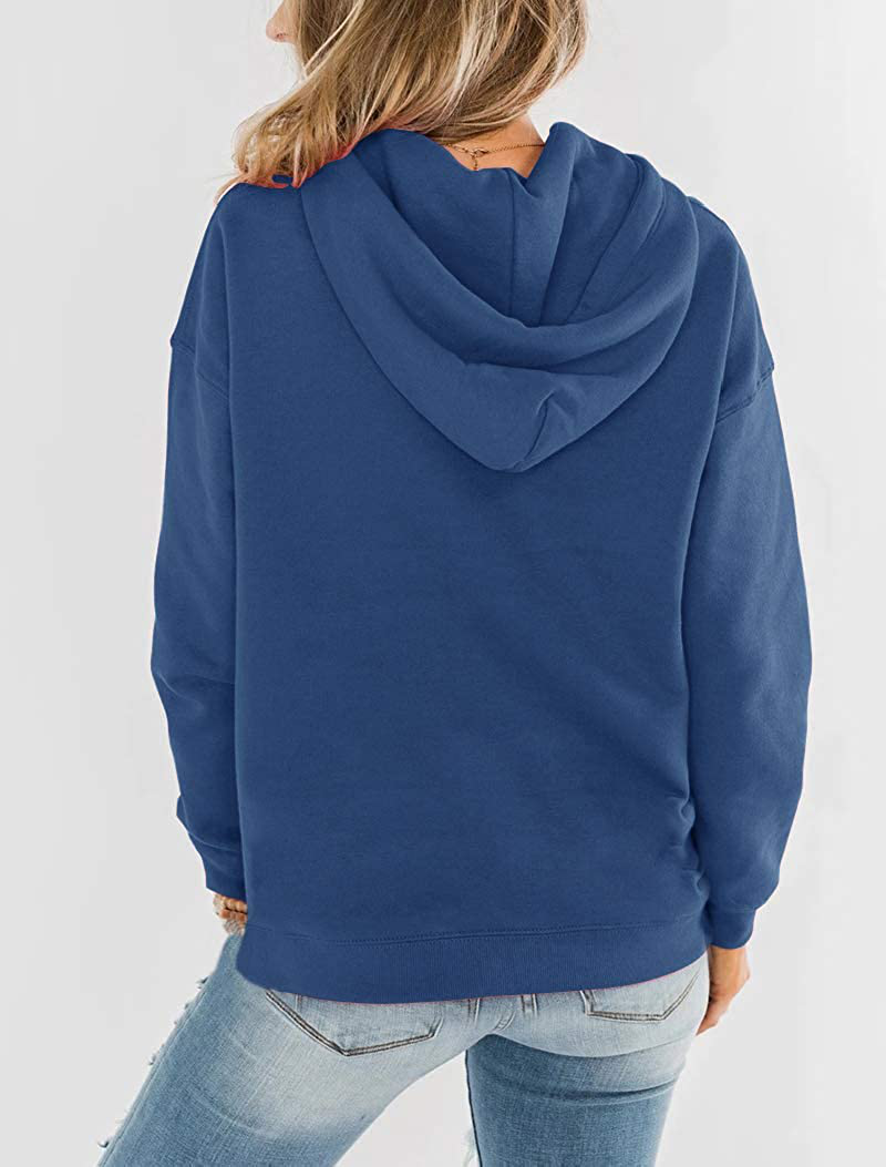 Bingerlily Women'S Casual Hoodies Long Sleeve Solid Lightweight Pullover Tops Loose Sweatshirt with Pocket Apparel & Accessories > Clothing > Activewear Kylie Max   